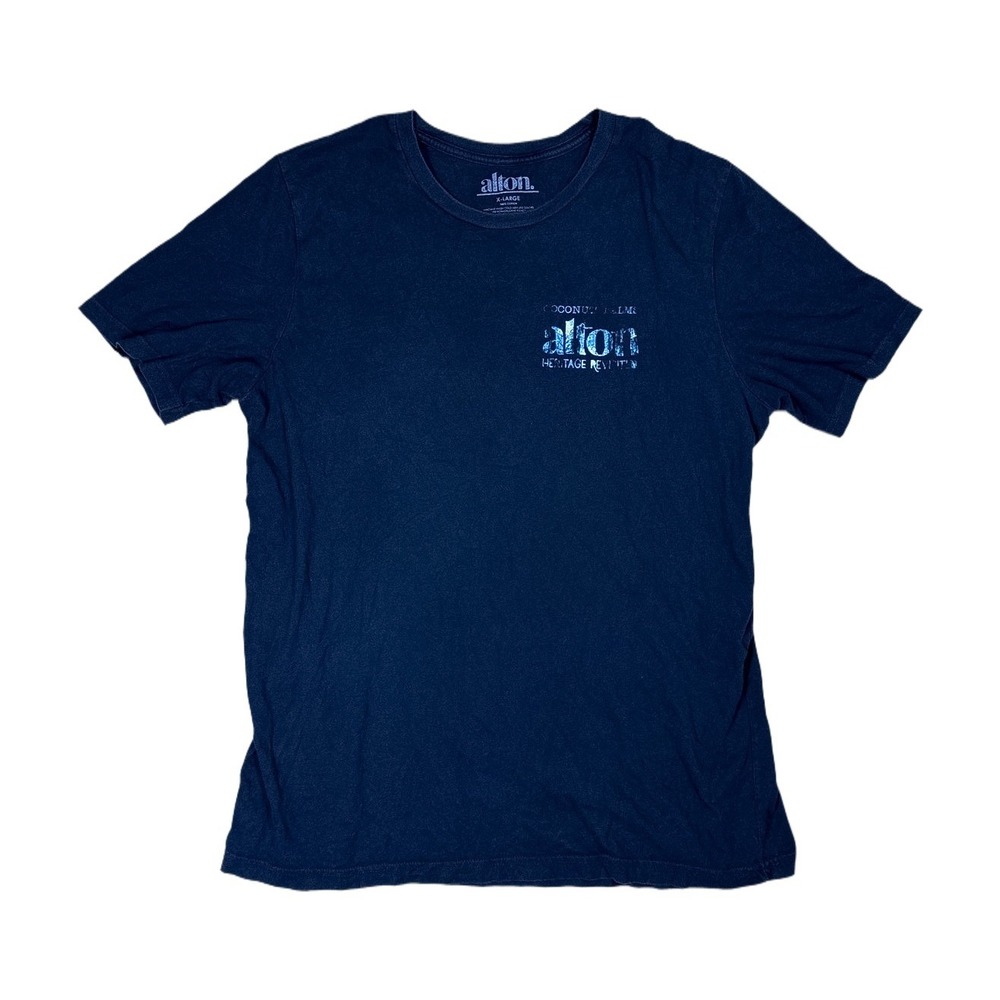 Alton Graphic T-Shirt Mens XL Navy Blue Good Palm Tree Heritage Revolution Tee